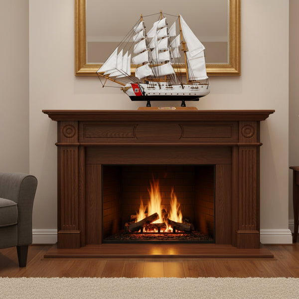 Tall Ship USCGC Eagle Miniature Model Ship in Display