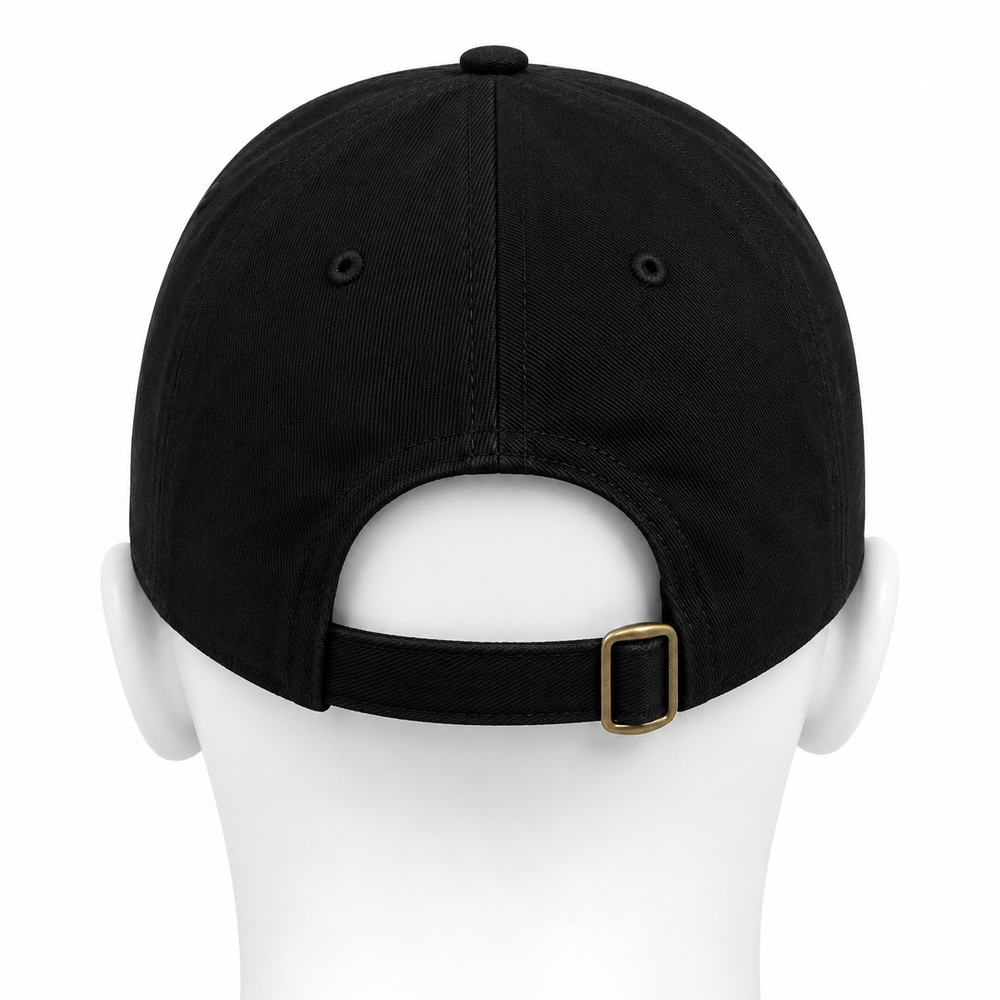 Sail Boston "47" Series Embroidered Hat with Adjustable Strap Black Back View