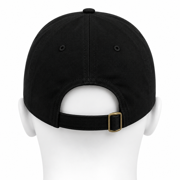 Sail Boston "47" Series Embroidered Hat with Adjustable Strap Black Back View