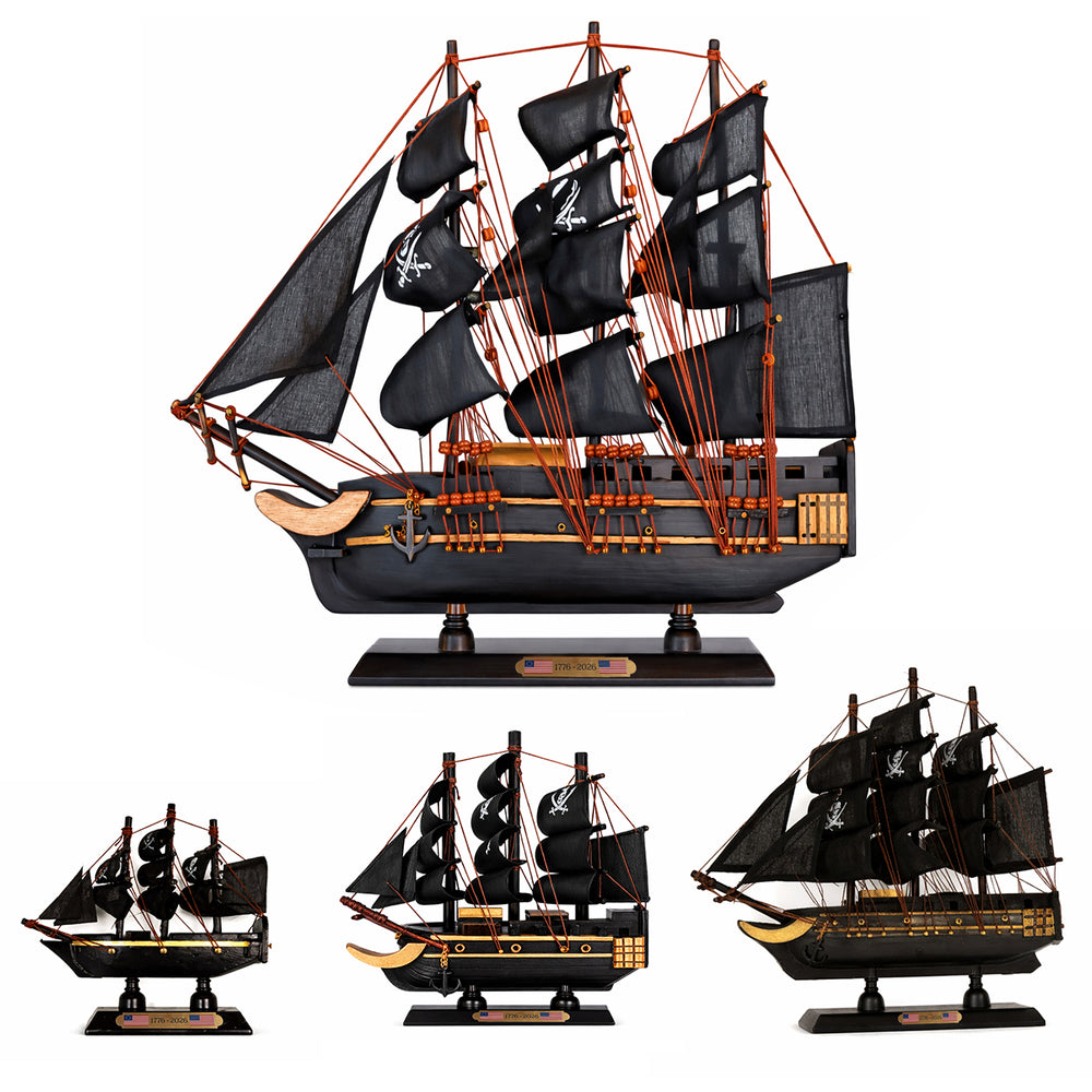 Tall Ship Black Pearl Pirate Miniature Model Ships Available Sizes