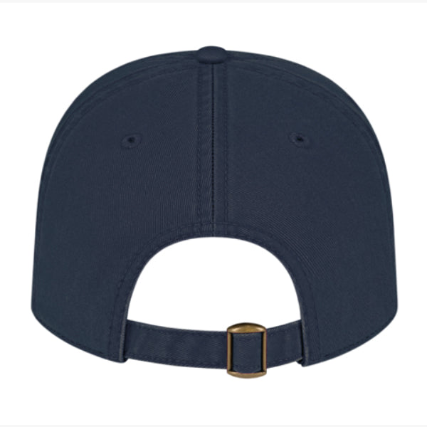 Sail Boston Primary Logo Embroidered Hat with Adjustable Strap Navy Back View