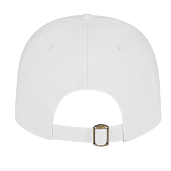 Sail Boston Primary Logo Embroidered Hat with Adjustable Strap White Back View