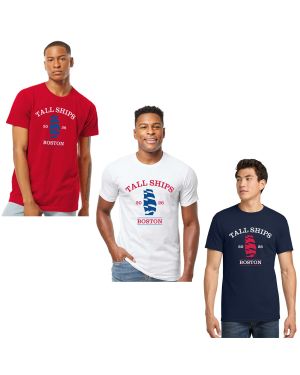 Sail Boston Primary Logo Tall Ships 2026 Adult Short Sleeve T-Shirt - Available Colors