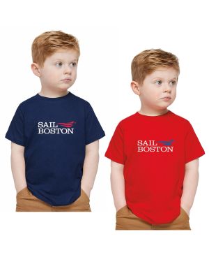 Sail Boston Primary Logo Toddler Short Sleeves T-Shirt Available Colors