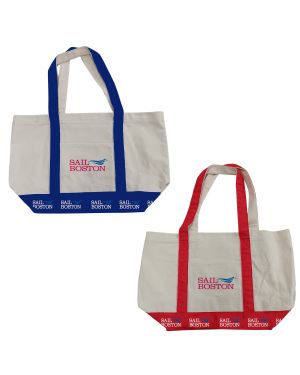Sail Boston Primary Logo Tote Bags Available Colors
