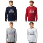 Sail Boston Primary Logo Tall Ship Bow Facing Left Long Sleeves T-Shirt Available Colors